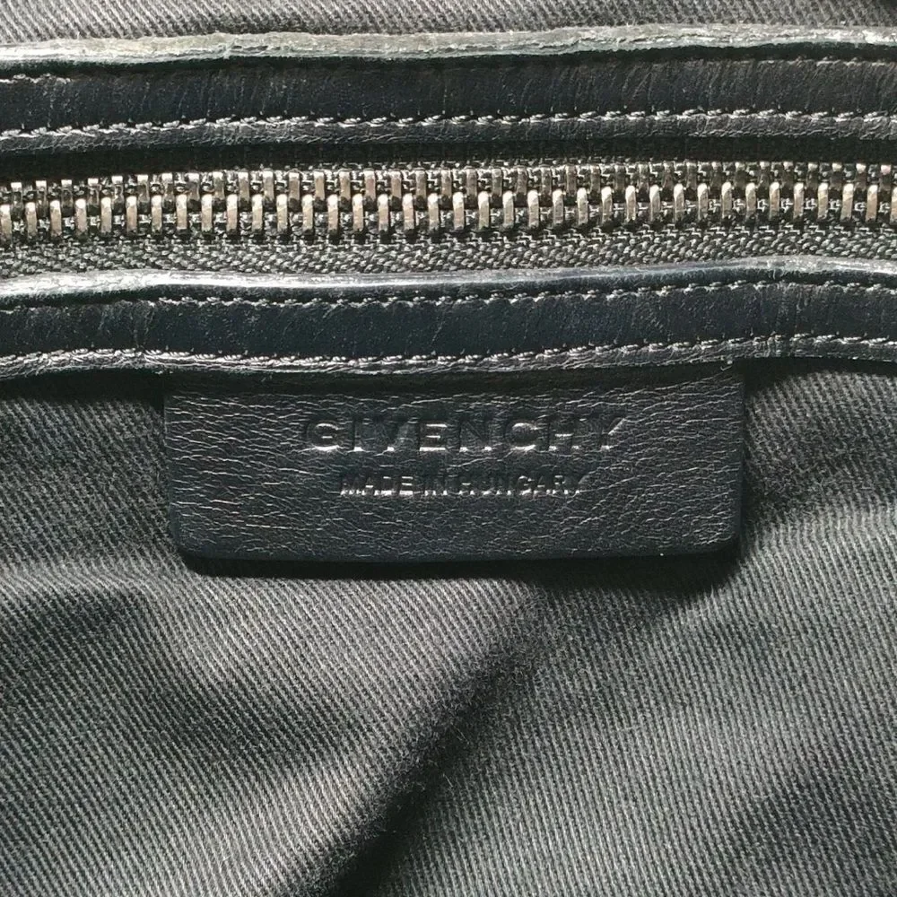 Auth Givenchy Black Lambskin Tinhan Hobo Bag Preloved Purse Shoulder Bag